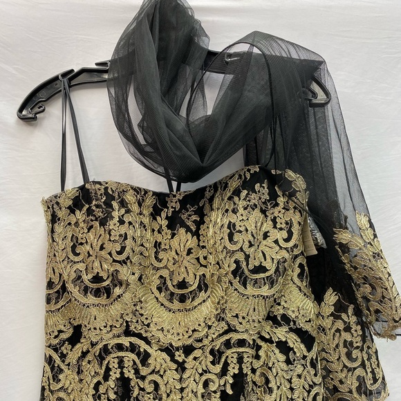 Camille La Vie embroidered mother of bride long gown - Picture 7 of 9